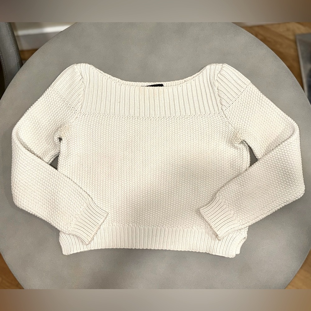 Banana Republic Boatneck Cream Sweater - Size S